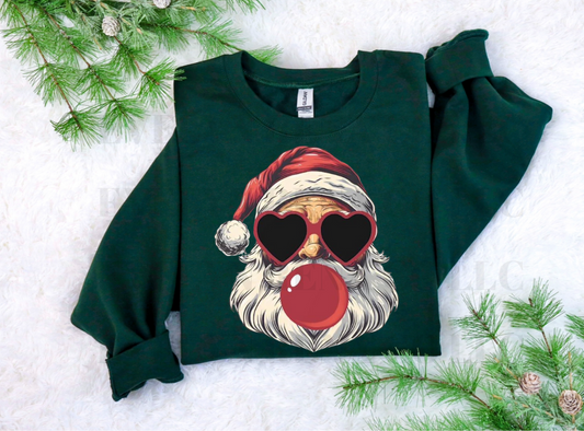 Bubblegum Santa crew(red)