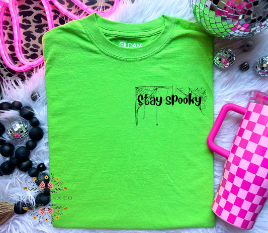 Stay spooky pocket tee