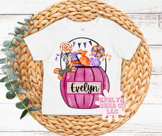 Buckets toddler girl custom tee