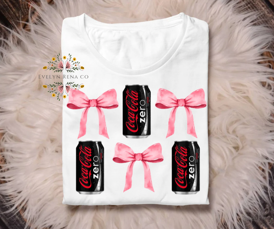 Cola zero vintage bow tee