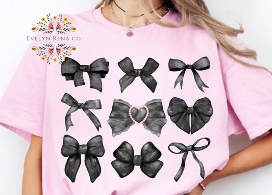 Black vintage bows