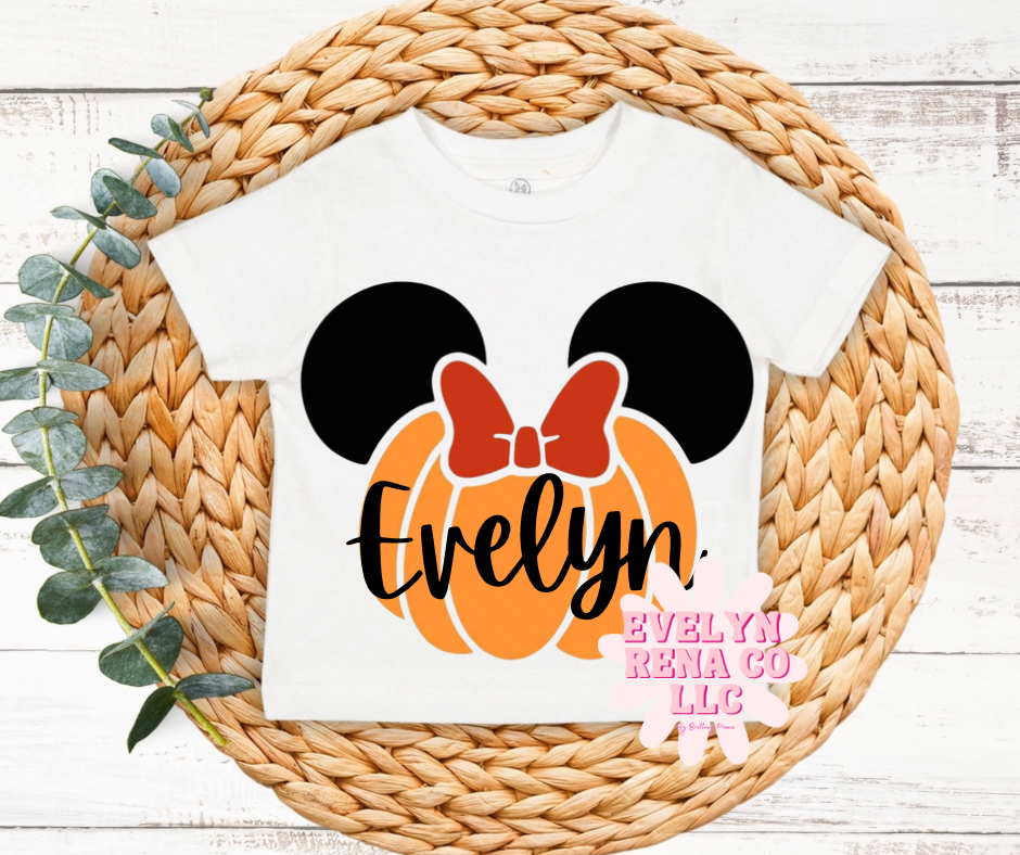 Pumpkin toddler girls custome tee