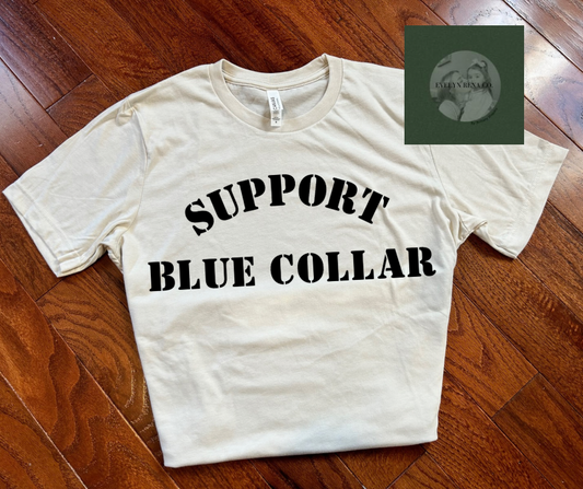 Support blue collar unisex